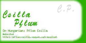 csilla pflum business card